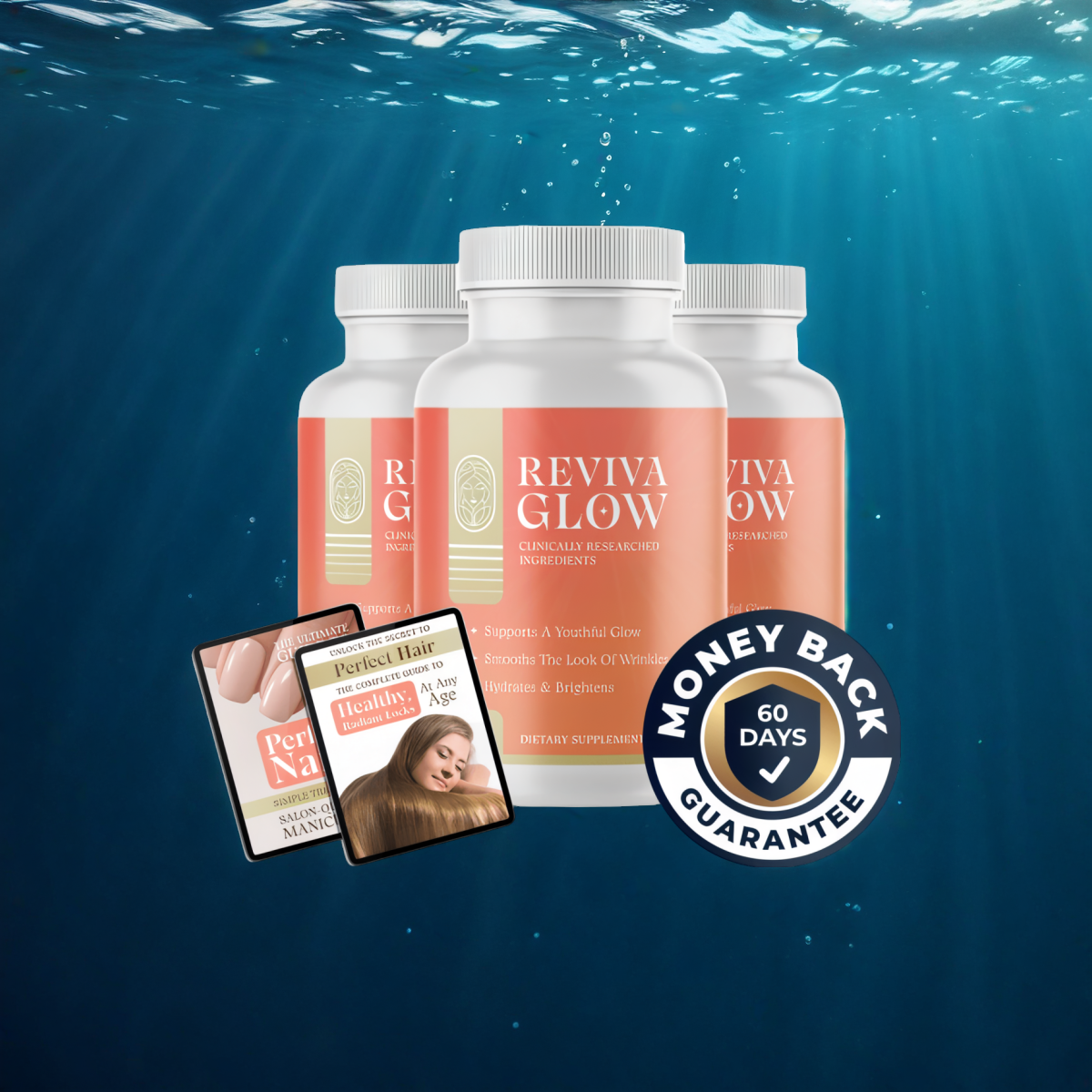 Reviva Glow - 3 Bottles + 2  Ebooks